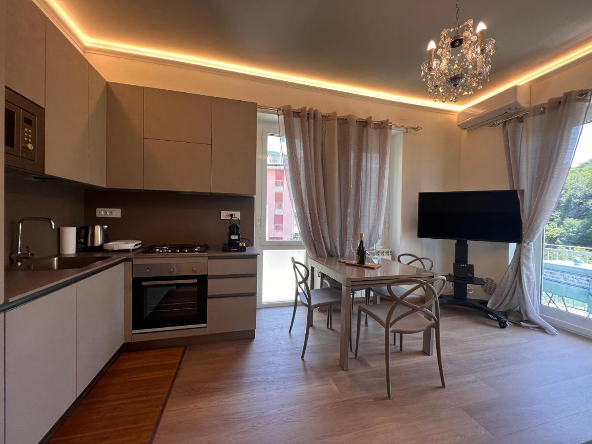 Ferienwohnung VAL DI SOLE- VISTA MARE- VISTA COLLINA-Wifi 100MG - TV 5 POSTI LETTI Rapallo Exterior foto